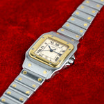 Montre Cartier Santos Galbée vintage des années 1990, vue d'ensemble