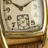 Petite seconde et chiffres arabes du cadran de la Hamilton Dodson de 1938, montre vintage