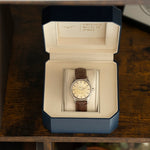 Écrin montre vintage bleu marine forme octogonale Vintage Watch Spirit