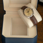 Écrin montre vintage bleu marine forme octogonale Vintage Watch Spirit