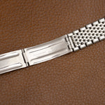 Fermoir déployant du bracelet acier de l'Omega Ranchero, montre ancienne