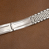 Fermoir déployant du bracelet acier de l'Omega Ranchero, montre ancienne