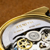 Masa oscilante firmada Zenith del calibre El Primero, cronógrafo vintage