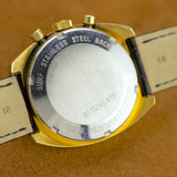 Fondo de la caja de acero con grabado Surf del Zenith El Primero, cronógrafo vintage